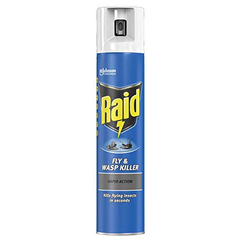 Raid Rapid Action Fly & Wasp Killer, Fly Killer Spray For Indoor Use, Pack of 6 (6 x 300ml)